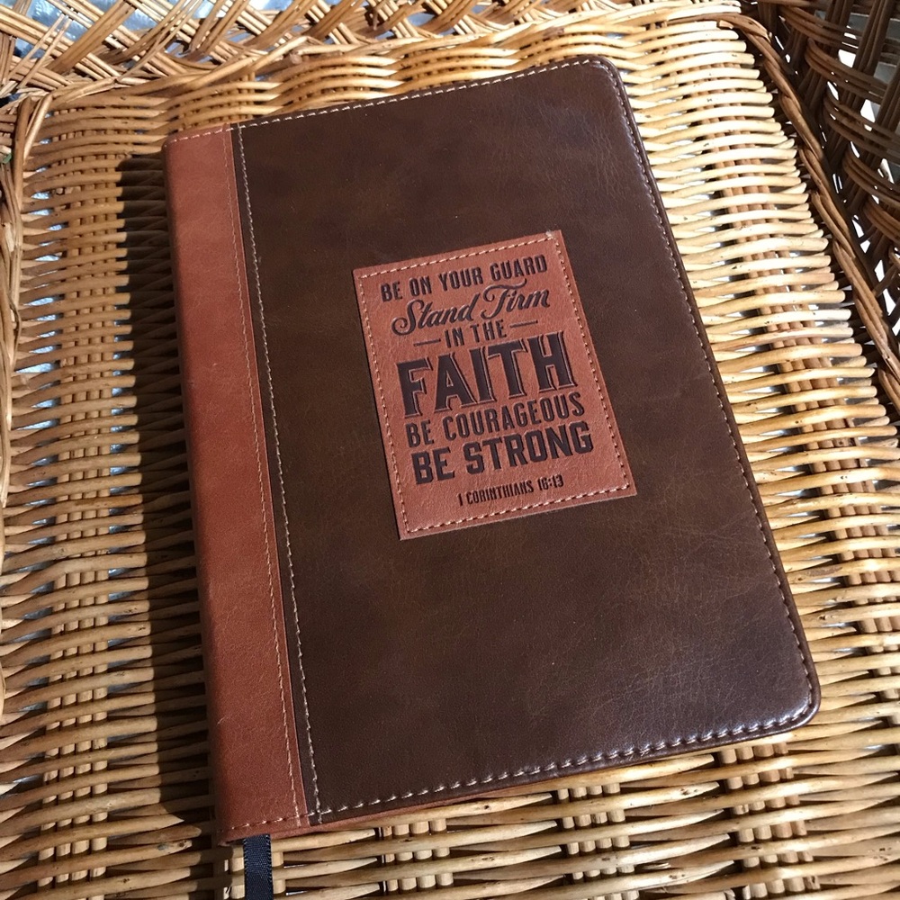 New Leather Faith Based Journal w Gilded Edge